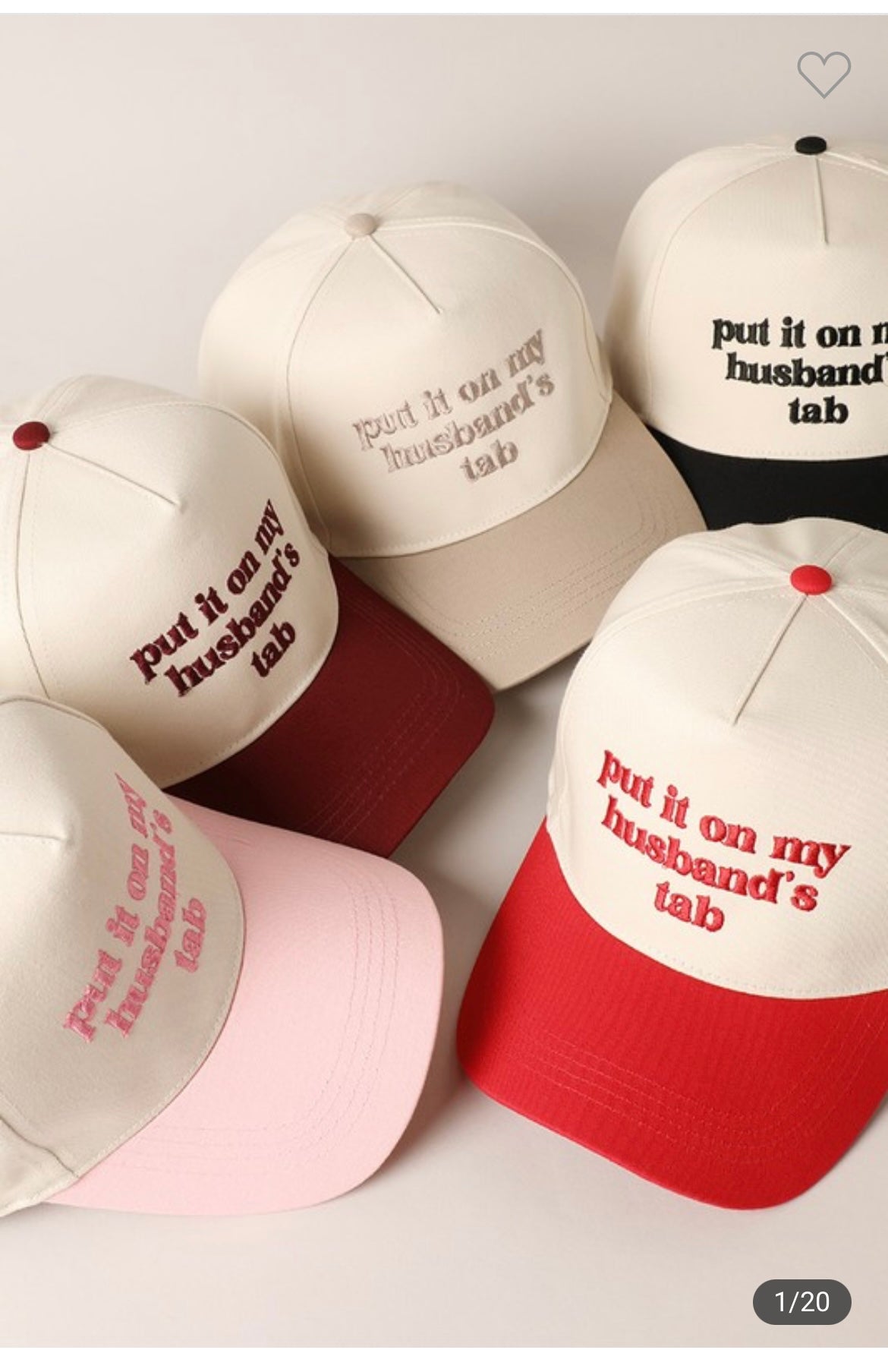 Put it on my husbands tab