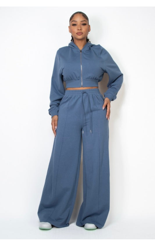 Wide Leg Sweatsuit