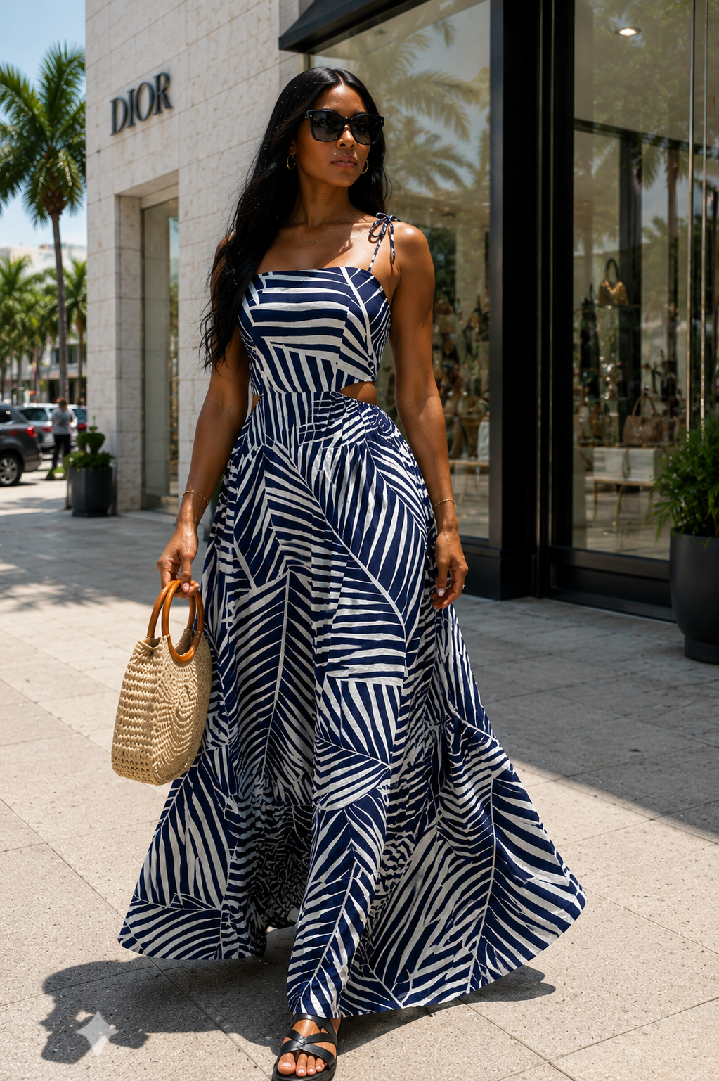 Navy Maxi dress
