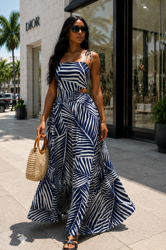 Navy Maxi dress