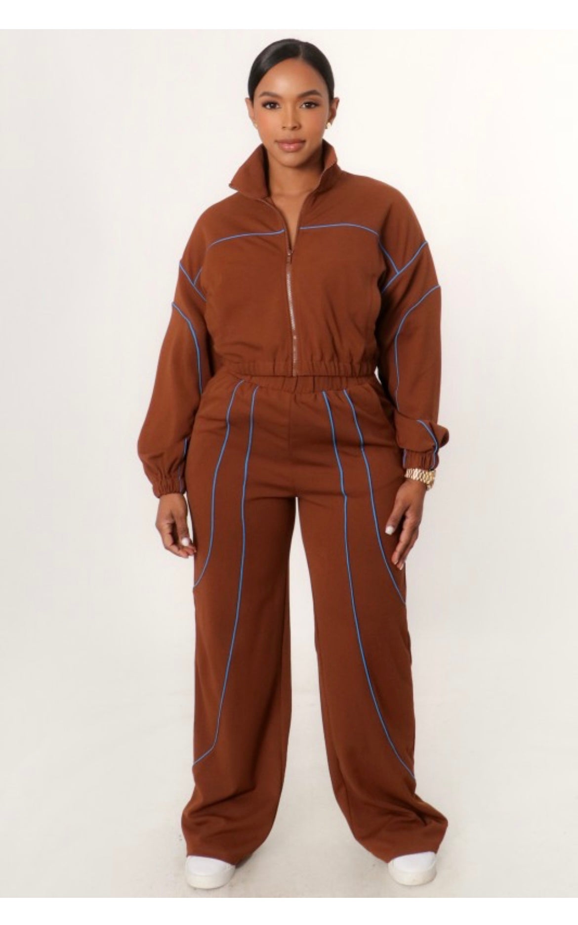 Brown and Blue  track set