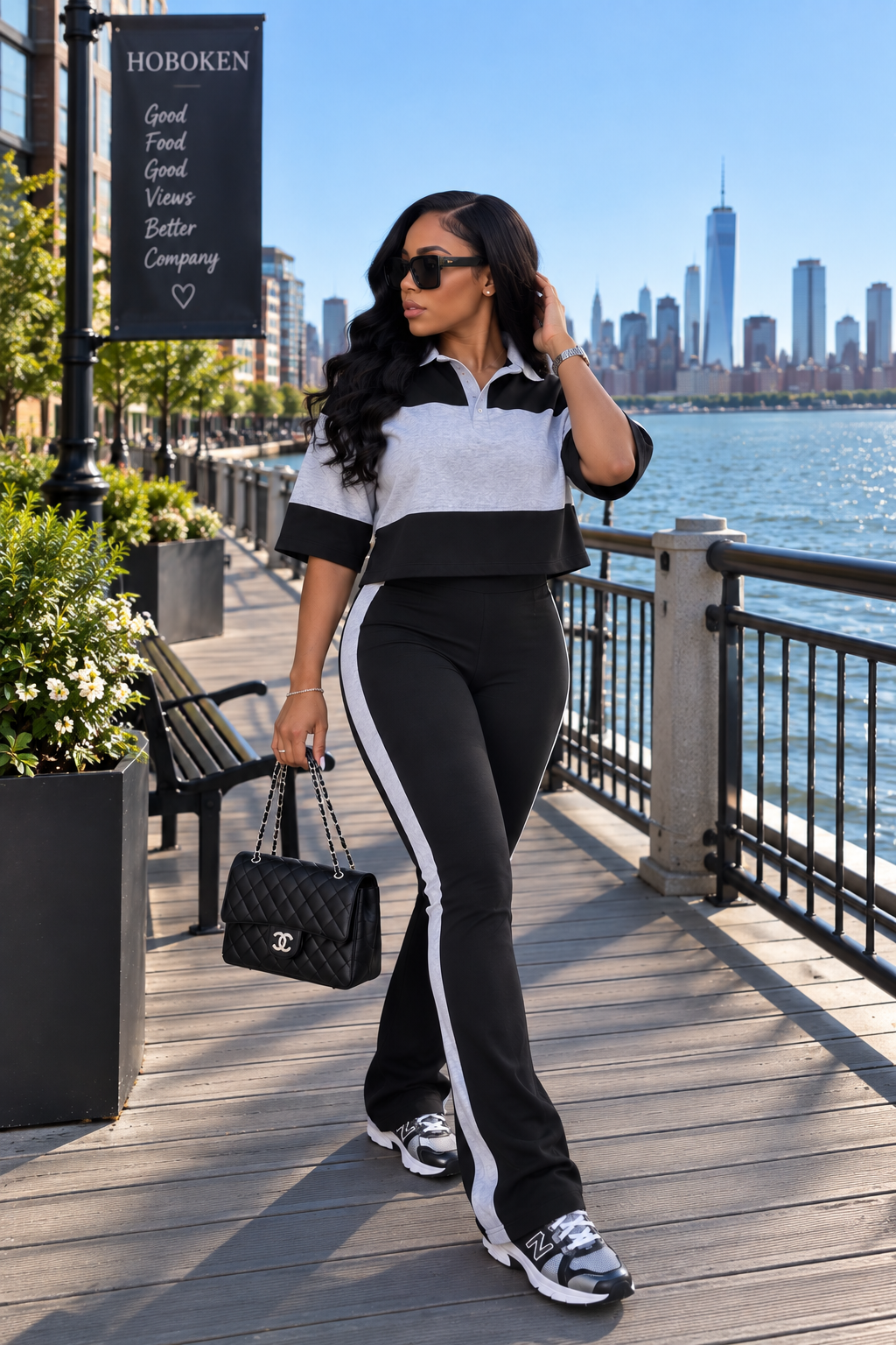 Black and Grey Polo set